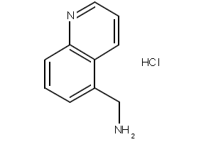 1-QUINOLIN-5-YL-METHYLAMINE HYDROCHLORIDE structure, CAS 1187931-81-2