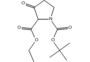 1-TERT-BUTYL 2-ETHYL 3-OXOPYRROLIDINE-1,2-DICARBOXYLATE structure, CAS 170123-25-8