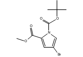 1-TERT-BUTYL 2-METHYL 5-BROMO-1H-PYRROLE-1,2-DICARBOXYLATE structure, CAS 924708-81-6