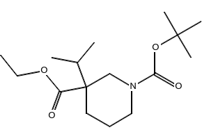 1-TERT-BUTYL 3-ETHYL 3-ALLYLPIPERIDINE-1,3-DICARBOXYLATE structure, CAS 374795-32-1