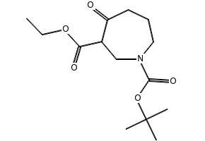 1-TERT-BUTYL 3-ETHYL 4-OXOAZEPANE-1,3-DICARBOXYLATE structure, CAS 98977-37-8