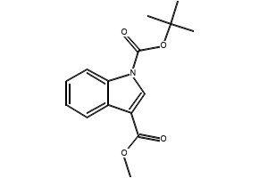 1-TERT-BUTYL 3-METHYL 1H-INDOLE-1,3-DICARBOXYLATE structure, CAS 338760-26-2
