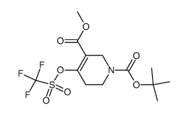 1-TERT-BUTYL 3-METHYL 4-(((TRIFLUOROMETHYL)SULFONYL)OXY)-5,6-DIHYDROPYRIDINE-1,3(2H)-DICARBOXYLATE structure, CAS 161491-25-4