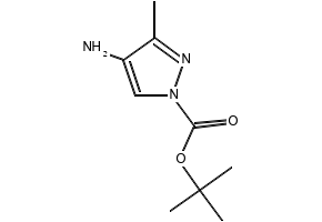 1-TERT-BUTYL 3-METHYL 4-AMINO-1H-PYRAZOLE-1,3-DICARBOXYLATE structure, CAS 923283-63-0