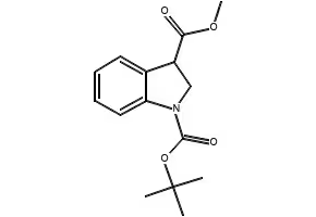 1-TERT-BUTYL 3-METHYL INDOLINE-1,3-DICARBOXYLATE structure, CAS 528862-00-2