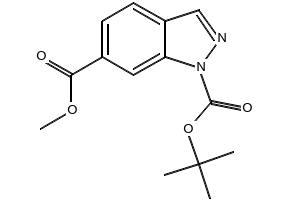 1-TERT-BUTYL 6-METHYL 1H-INDAZOLE-1,6-DICARBOXYLATE structure, CAS 1126424-50-7