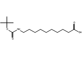 10-((TERT-BUTOXYCARBONYL)AMINO)DECANOIC ACID structure, CAS 173606-50-3