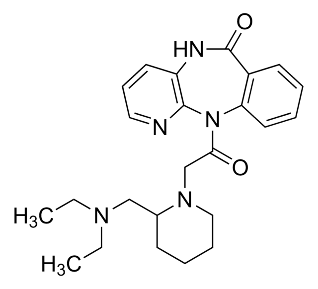 11-(2-(2-((DIETHYLAMINO)METHYL)PIPERIDIN-1-YL)ACETYL)-5H-BENZO[E]PYRIDO[3,2-B][1,4]DIAZEPIN-6(11H)-ONE structure, CAS 102394-31-0