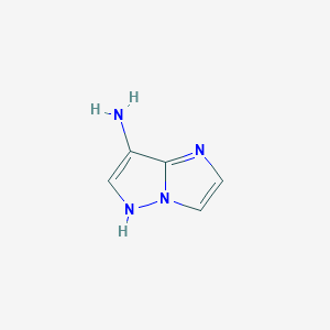 1H-IMIDAZO[1,2-B]PYRAZOL-7-AMINE structure, CAS 227611-50-9