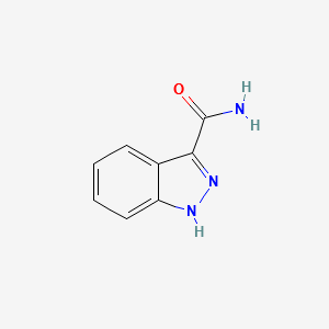 1H-INDAZOLE-3-CARBOXYLIC ACID AMIDE structure, CAS 90004-04-9