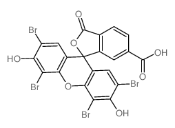 2',4',5',7'-TETRABROMO-3',6'-DIHYDROXY-3-OXO-3H-SPIRO[ISOBENZOFURAN-1,9'-XANTHENE]-6-CARBOXYLIC ACID structure, CAS 3561-24-8