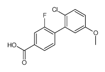 2'-CHLORO-2-FLUORO-5'-METHOXY-[1,1'-BIPHENYL]-4-CARBOXYLIC ACID structure, CAS 1261904-84-0