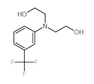 2,2'-((3-(TRIFLUOROMETHYL)PHENYL)AZANEDIYL)DIETHANOL structure, CAS 323-79-5