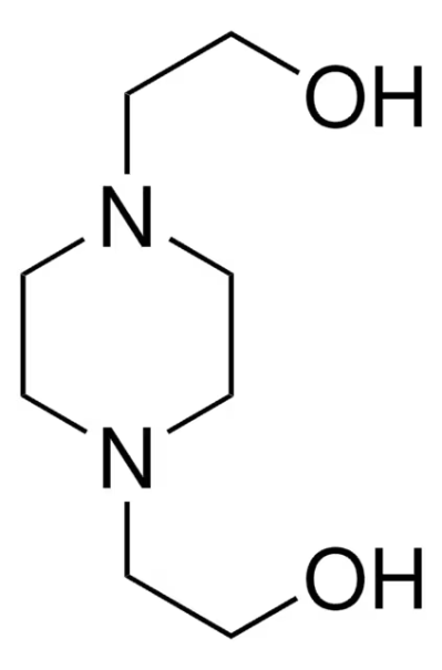 2,2'-(PIPERAZINE-1,4-DIYL)DIETHANOL structure, CAS 122-96-3