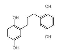 2,2'-(PROPANE-1,3-DIYL)BIS(BENZENE-1,4-DIOL) structure, CAS 4289-31-0