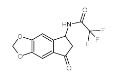 2,2,2-TRIFLUORO-N-(7-OXO-6,7-DIHYDRO-5H-INDENO[5,6-D][1,3]DIOXOL-5-YL)ACETAMIDE structure, CAS 138621-69-9
