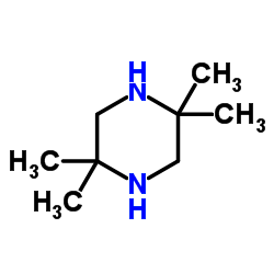 2,2,5,5-TETRAMETHYLPIPERAZINE structure, CAS 5434-90-2