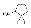 2,2-DIFLUOROCYCLOPENTAN-1-AMINE structure, CAS 921753-24-4