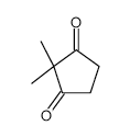 2,2-DIMETHYL-1,3-CYCLOPENTANEDIONE structure, CAS 3883-58-7