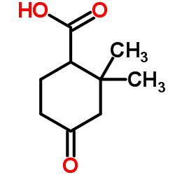2,2-DIMETHYL-4-OXOCYCLOHEXANECARBOXYLIC ACID structure, CAS 4029-26-9