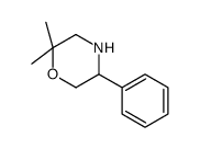 2,2-DIMETHYL-5-PHENYLMORPHOLINE structure, CAS 1339408-06-8