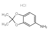 2,2-DIMETHYLBENZO[D][1,3]DIOXOL-5-AMINE HYDROCHLORIDE structure, CAS 75200-79-2