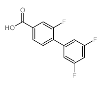 2,3',5'-TRIFLUORO-[1,1'-BIPHENYL]-4-CARBOXYLIC ACID structure, CAS 1262006-03-0