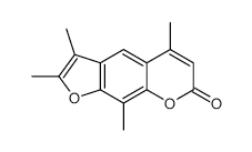 2,3,5,9-TETRAMETHYL-7H-FURO[3,2-G]CHROMEN-7-ONE structure, CAS 113969-43-0