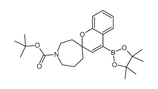 2,3,6,7-TETRAHYDRO-4'-(4,4,5,5-TETRAMETHYL-1,3,2-DIOXABOROLAN-2-YL)-SPIRO[4H-AZEPINE-4,2'-[2H-1]BENZOPYRAN]-1(5H)-CARBOXYLIC ACID 1,1-DIMETHYLETHYL ESTER structure, CAS 911229-46-4
