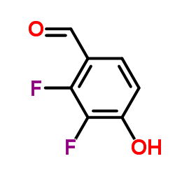 2,3-DIFLUORO-4-HYDROXYBENZALDEHYDE structure, CAS 676500-39-3