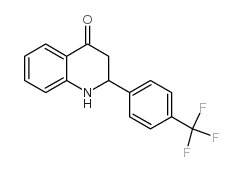 2,3-DIHYDRO-2-[4-(TRIFLUOROMETHYL)PHENYL]-4(1H)-QUINOLINONE structure, CAS 946049-56-5