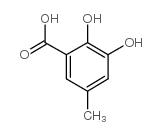 2,3-DIHYDROXY-5-METHYLBENZOIC ACID structure, CAS 6049-93-0