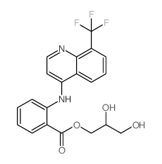 2,3-DIHYDROXYPROPYL 2-((8-(TRIFLUOROMETHYL)QUINOLIN-4-YL)AMINO)BENZOATE structure, CAS 23779-99-9