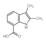 2,3-DIMETHYL-1H-INDOLE-7-CARBOXYLIC ACID structure, CAS 103986-07-8