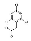 2,4,6-TRICHLORO-5-PYRIMIDINEACETIC ACID structure, CAS 20401-33-6