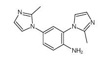 2,4-BIS(2-METHYL-1H-IMIDAZOL-1-YL)ANILINE structure, CAS 134485-97-5