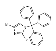 2,4-DIBROMO-1-TRITYL-1H-IMIDAZOLE structure, CAS 871269-06-6