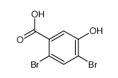 2,4-DIBROMO-5-HYDROXYBENZOIC ACID structure, CAS 14348-39-1