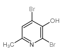 2,4-DIBROMO-6-METHYLPYRIDIN-3-OL structure, CAS 23003-29-4