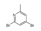 2,4-DIBROMO-6-METHYLPYRIDINE structure, CAS 79055-52-0