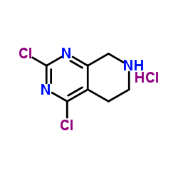 2,4-DICHLORO-5,6,7,8-TETRAHYDROPYRIDO[3,4-D]PYRIMIDINE HYDROCHLORIDE structure, CAS 1187830-76-7
