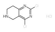 2,4-DICHLORO-5,6,7,8-TETRAHYDROPYRIDO[4,3-D]PYRIMIDINE HYDROCHLORIDE structure, CAS 1208901-69-2