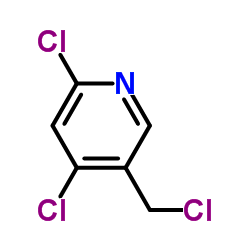 2,4-DICHLORO-5-(CHLOROMETHYL)PYRIDINE structure, CAS 73998-96-6
