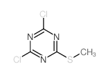 2,4-DICHLORO-6-(METHYLTHIO)-1,3,5-TRIAZINE structure, CAS 13705-05-0