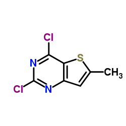 2,4-DICHLORO-6-METHYLTHIENO[3,2-D]PYRIMIDINE structure, CAS 35265-82-8