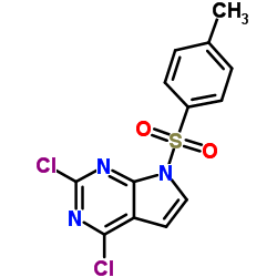2,4-DICHLORO-7-TOSYL-7H-PYRROLO[2,3-D]PYRIMIDINE structure, CAS 934524-10-4