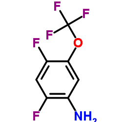 2,4-DIFLUORO-5-(TRIFLUOROMETHOXY)ANILINE structure, CAS 123572-59-8