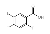 2,4-DIFLUORO-5-IODOBENZOIC ACID structure, CAS 161531-51-7
