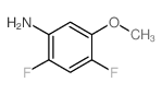 2,4-DIFLUORO-5-METHOXYANILINE structure, CAS 98446-51-6