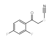 2,4-DIFLUOROPHENACYL THIOCYANATE structure, CAS 887625-49-2